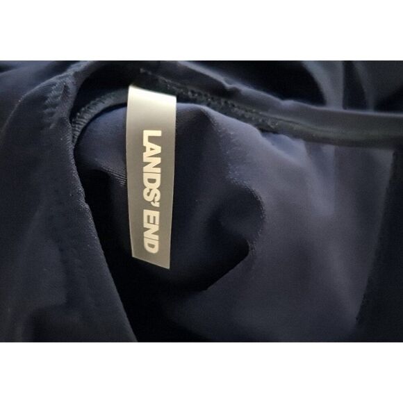 Lands End Slimming Ruched One Piece Swimsuit Bathingsuit Women's Size 8 - Picture 3 of 4